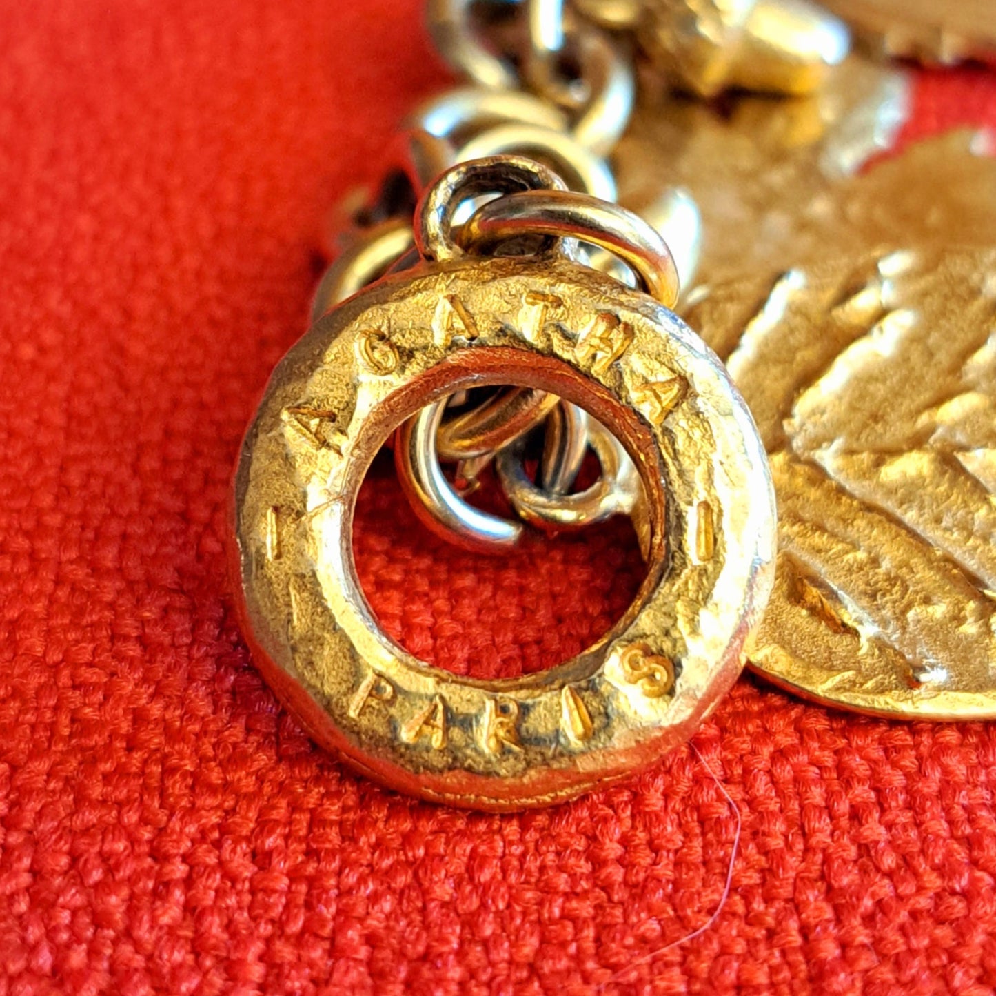 Bracelet Agatha Doré Breloques Feuilles & Glands