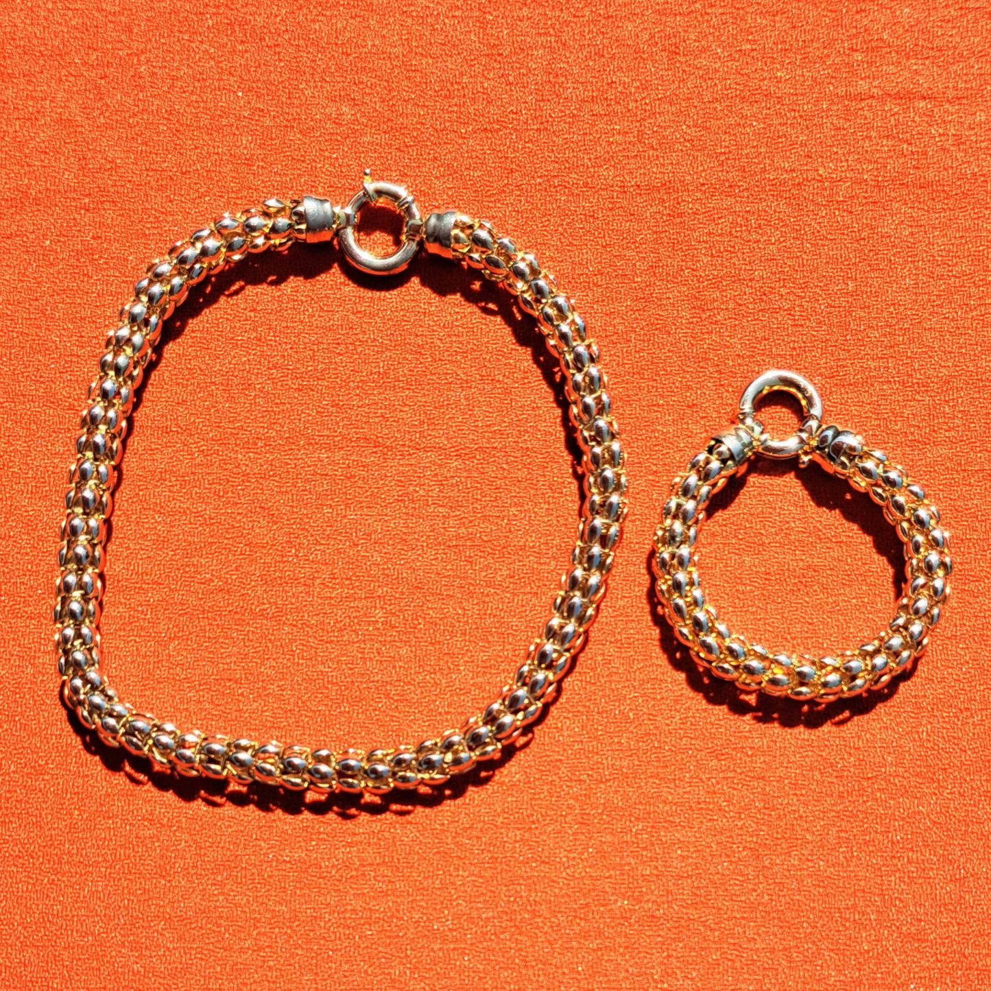 Ras de Cou "Maille Popcorn" Doré