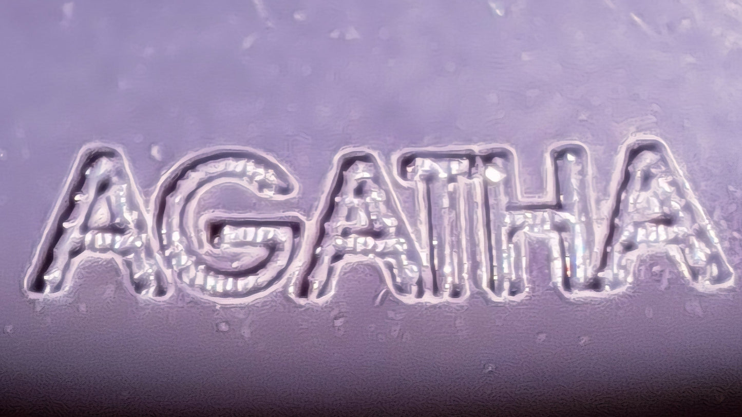 Duo de Bracelets Joncs Vintage AGATHA Résine Parme & Violet Années 1990