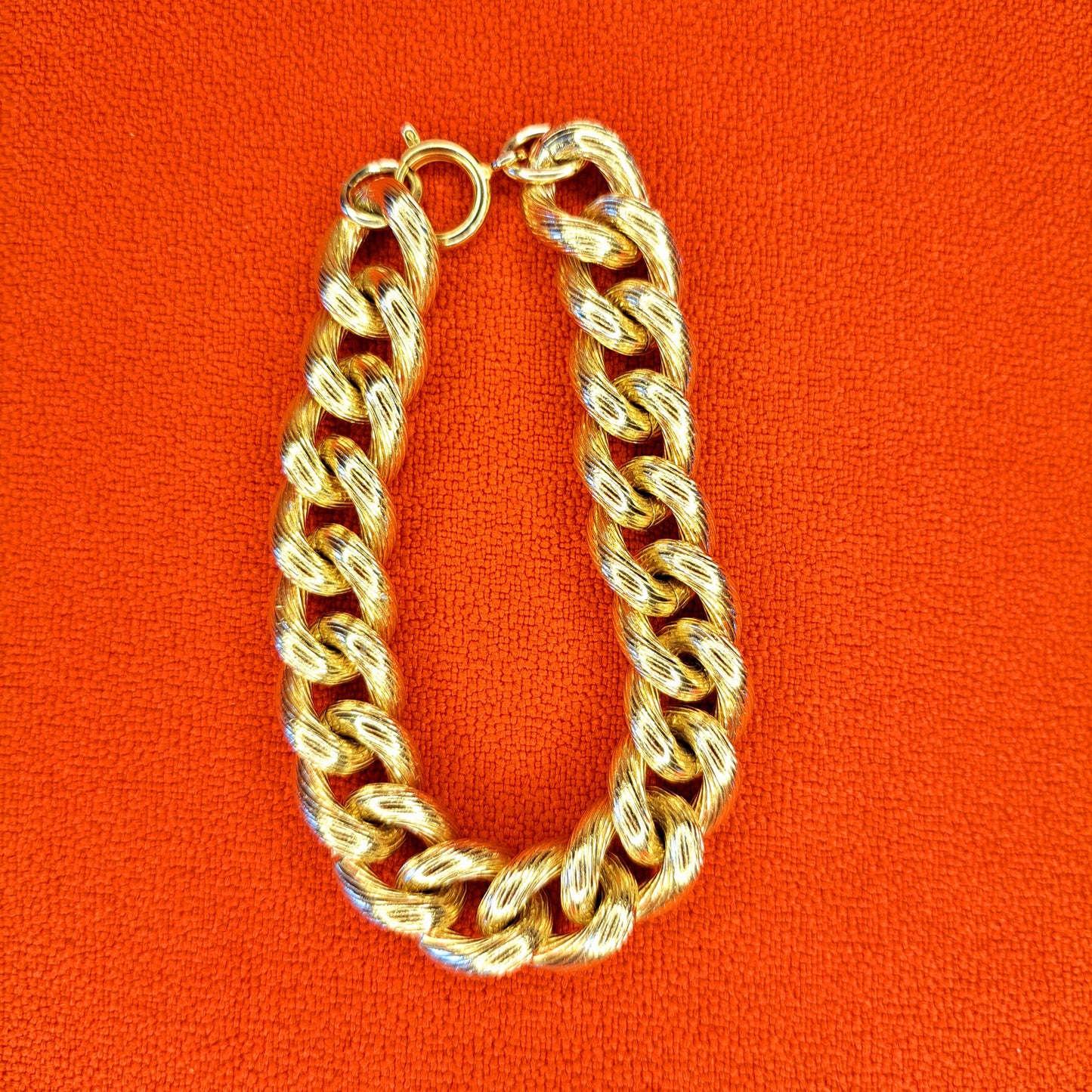 Bracelet à maille gourmette plaqué or