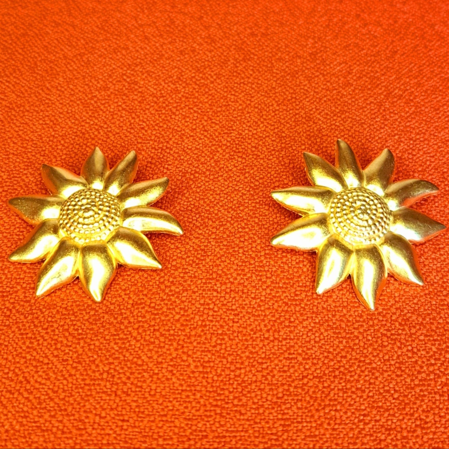 Boucles d'Oreilles Clip Tournesol LANCÔME