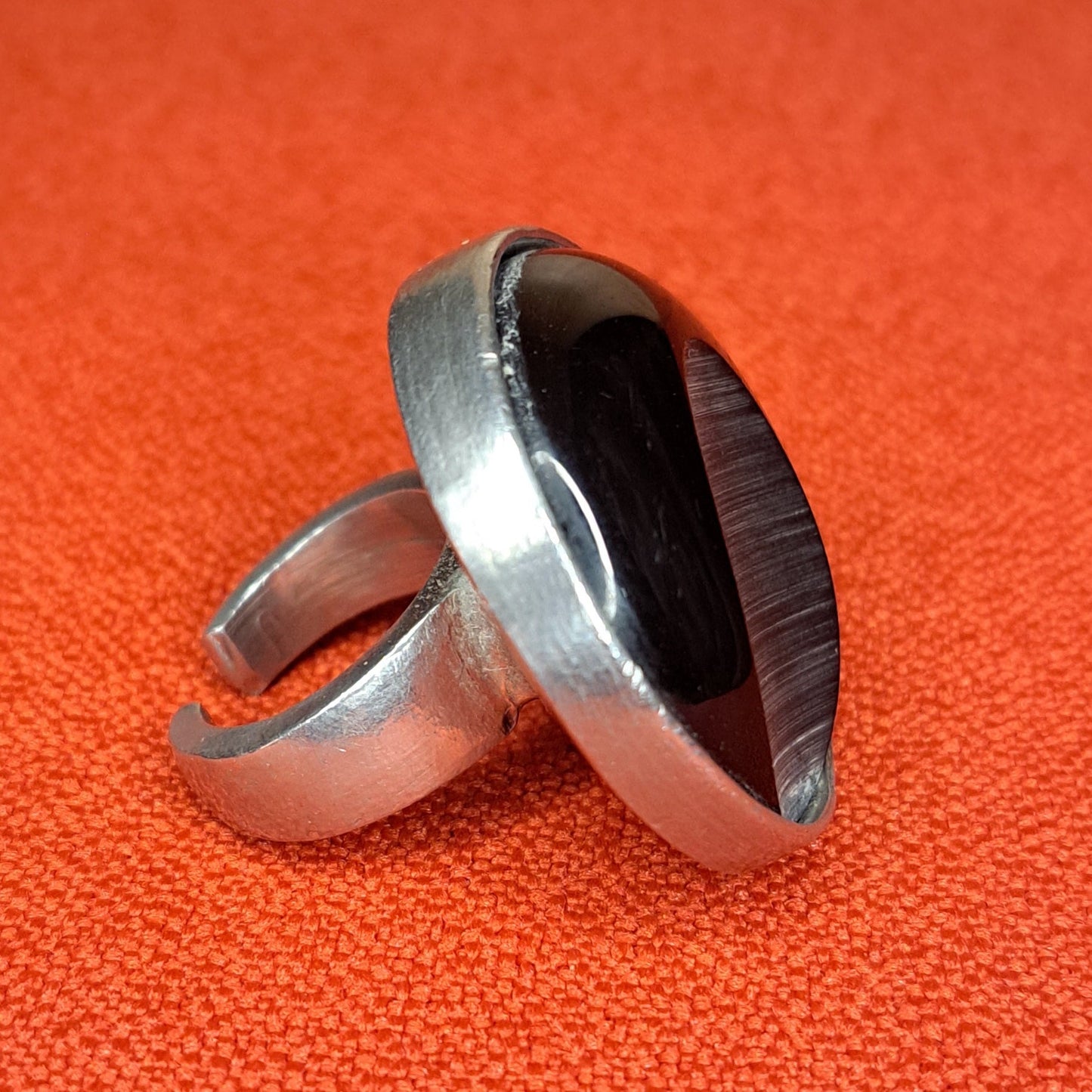 Bague Vintage LA TRIBU RIGAUX Onyx Noir