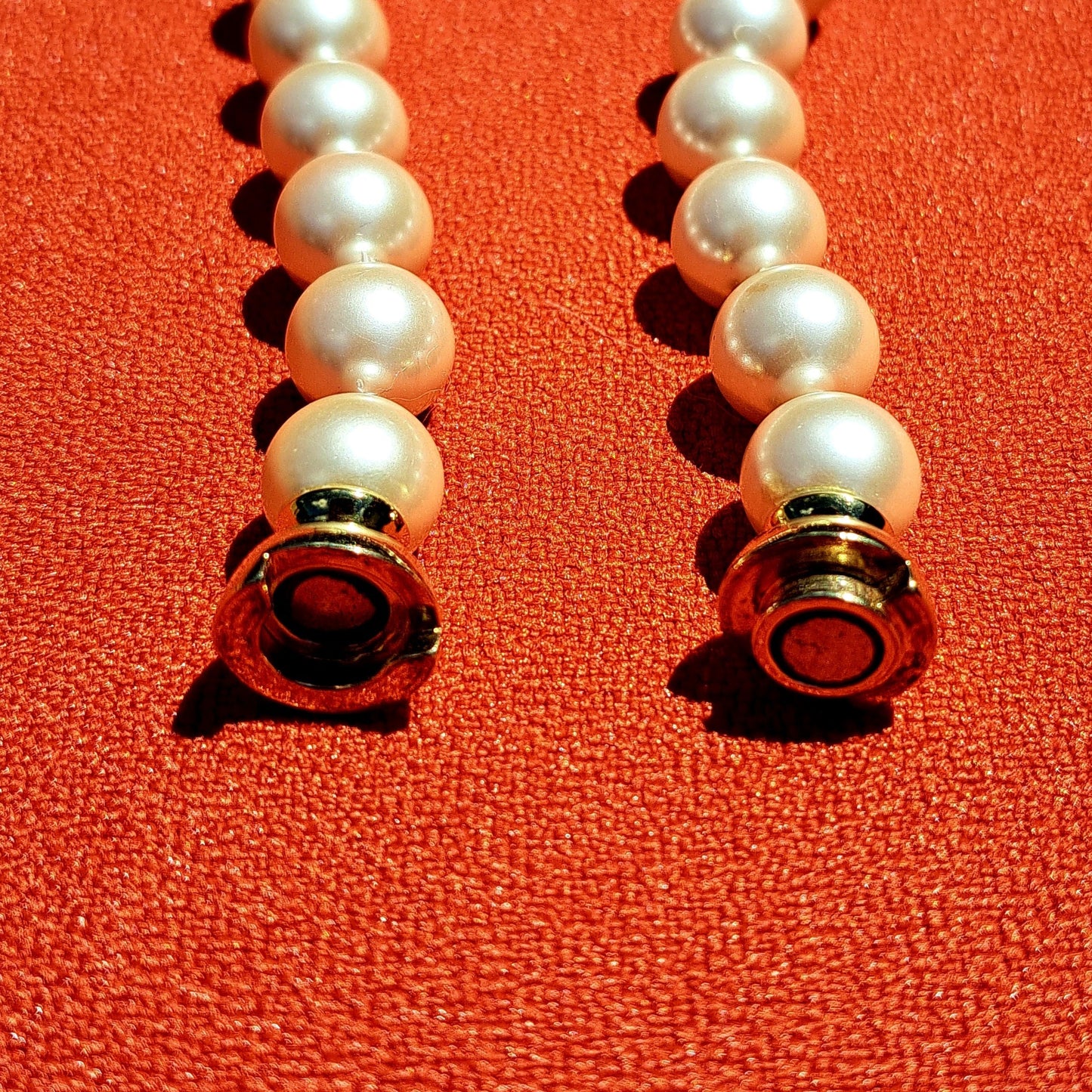 Collier de Perles Classique § Fermoir Aimanté Doré