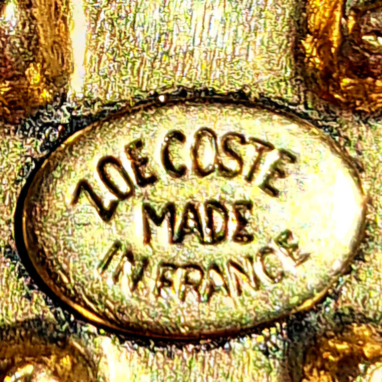 Collier par Zoé Coste (Réminiscence) Pendentif Croix Ornée