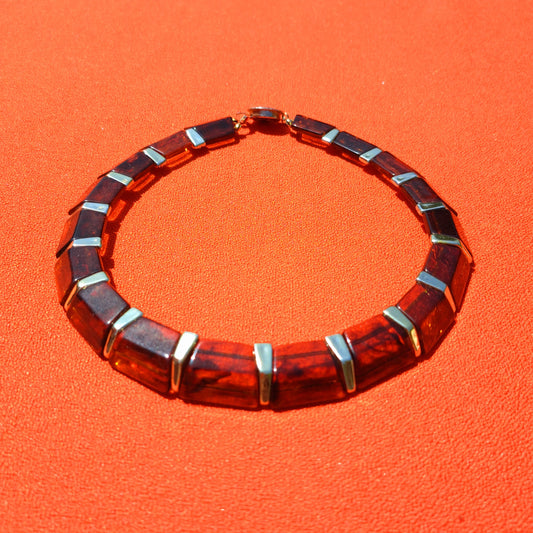 Ras-de-Cou Ambré Articulé Vintage