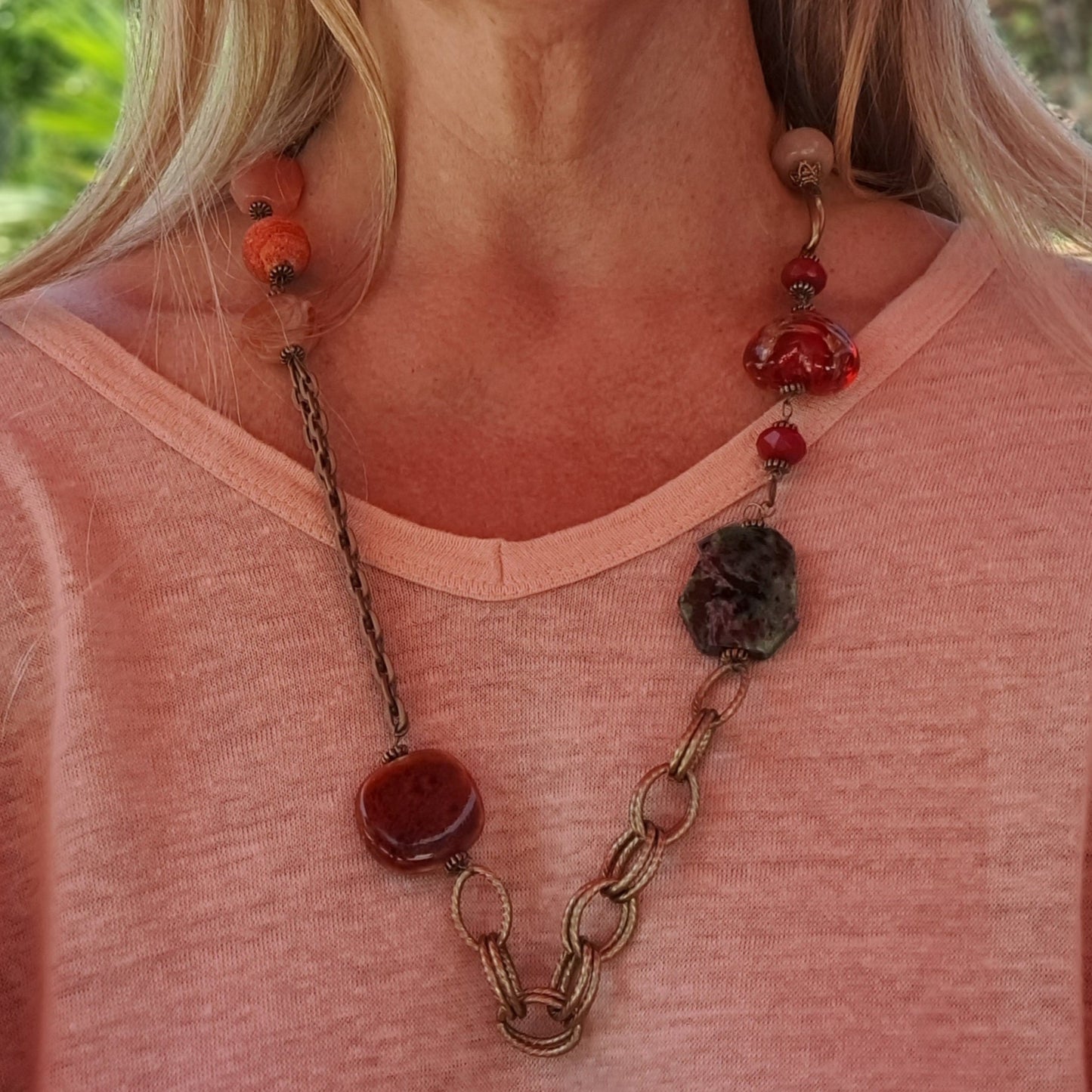 Collier "Caroline" Vintage Pièce Rare et Audacieuse Années 70/80