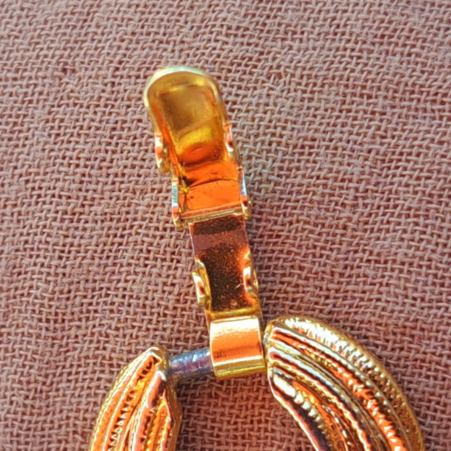 Ras-de-Cou Doré Texturé Maillons Bombés