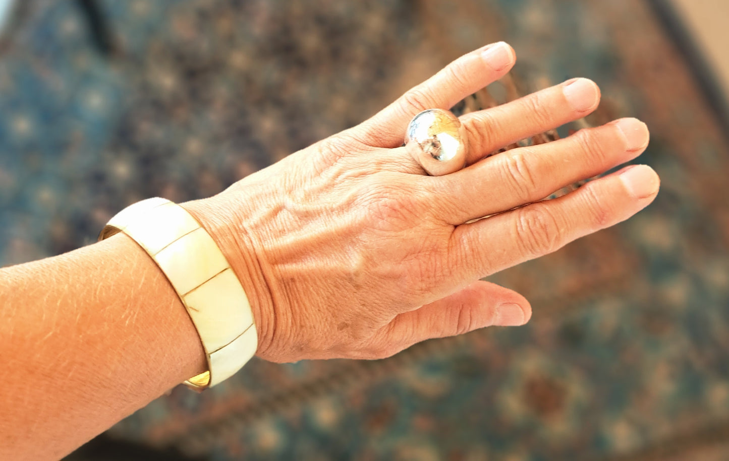 Bracelet Vintage Nacre & Laiton Doré