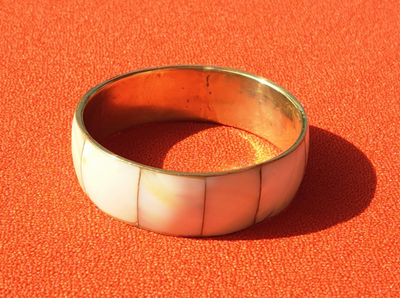 Bracelet Vintage Nacre & Laiton Doré