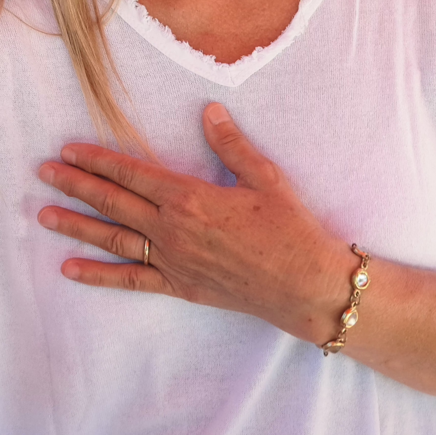 Bracelet doré à maillons Biche de Bère Paris