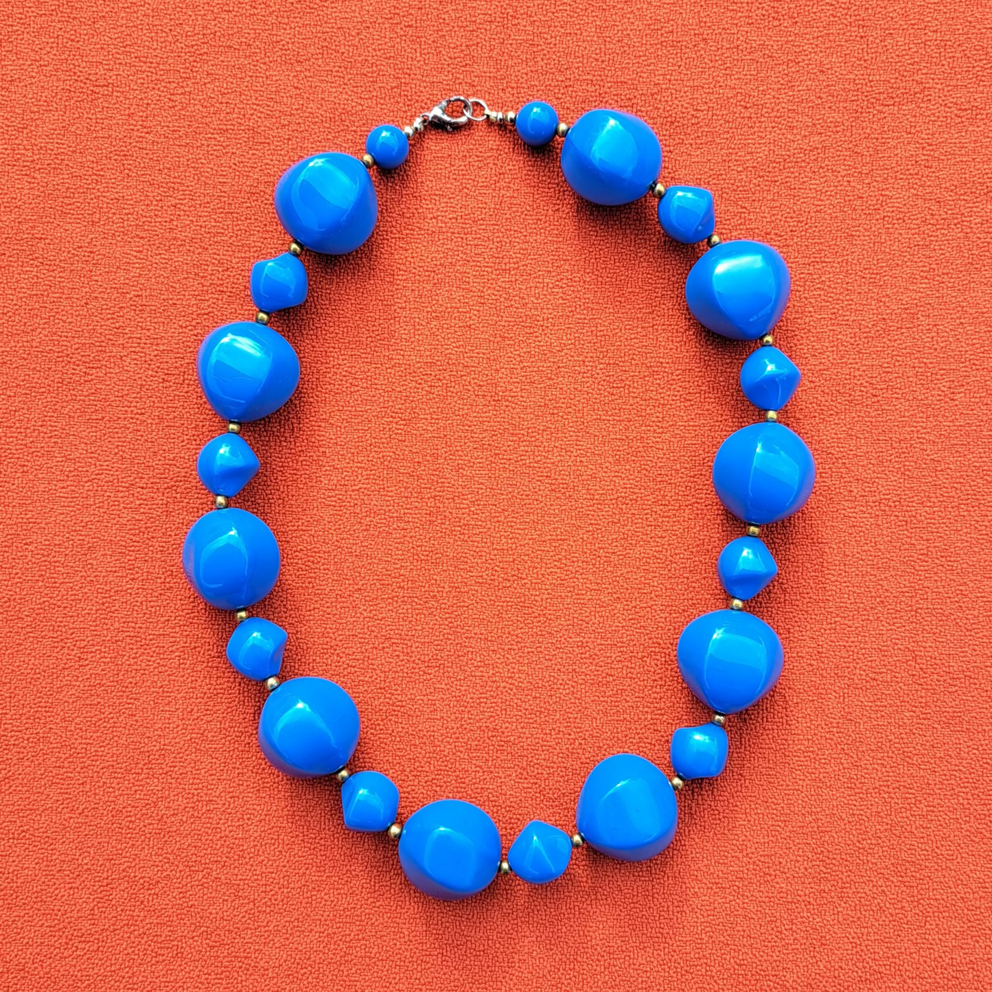 Ras-de-Cou de Perles Bleues Roi Intense Vintage