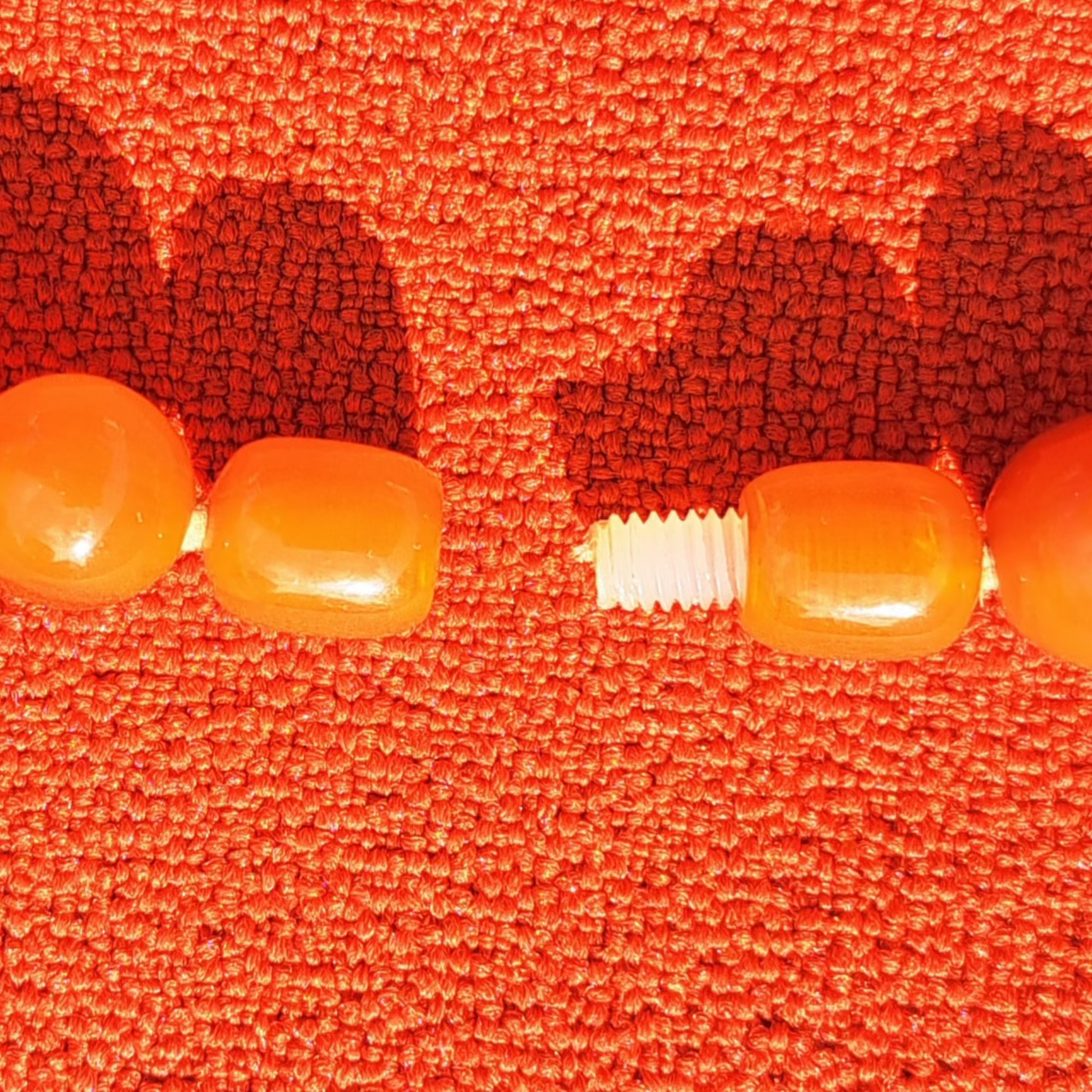 Ras-de-Cou de Perles Oranges Vintage