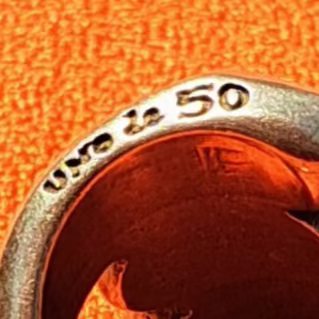 Bague avec Pierre Ovale Bleue UNO de 50