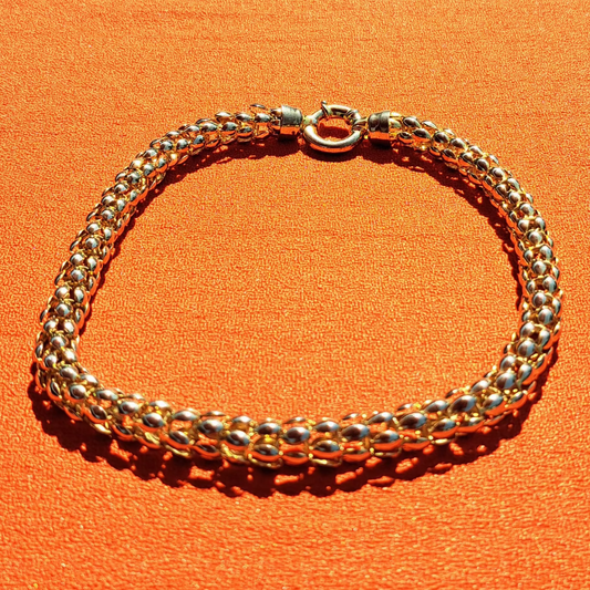 Ras de Cou "Maille Popcorn" Doré