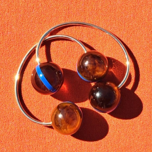 Bracelets Vintage Design Audacieux & Boules Ambrées