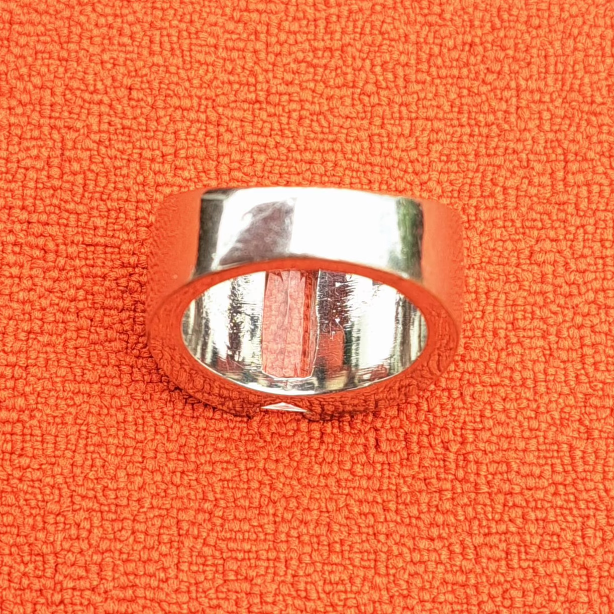 Bague Manchette en Métal Argenté Années 2000-2020