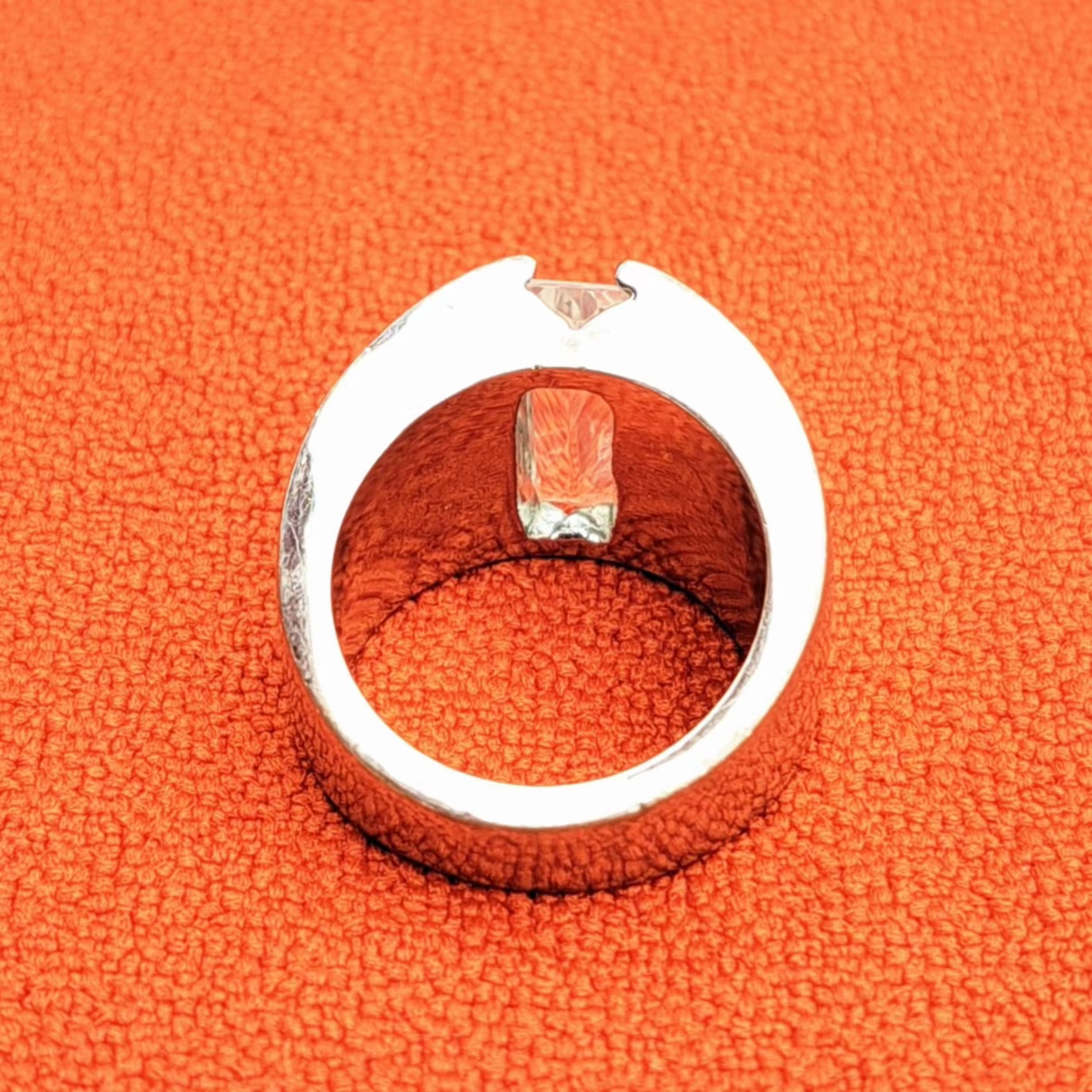 Bague Manchette en Métal Argenté Années 2000-2020