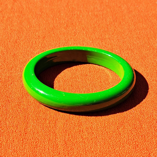 Bracelet Jonc Vert Pomme Années 80