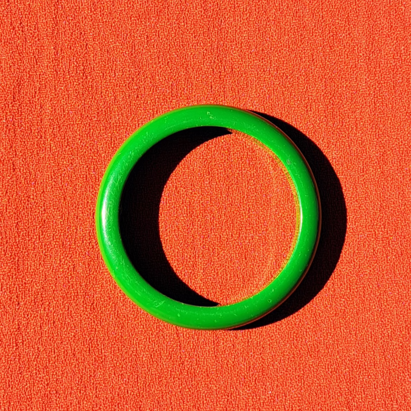 Bracelet Jonc Vert Pomme Années 80