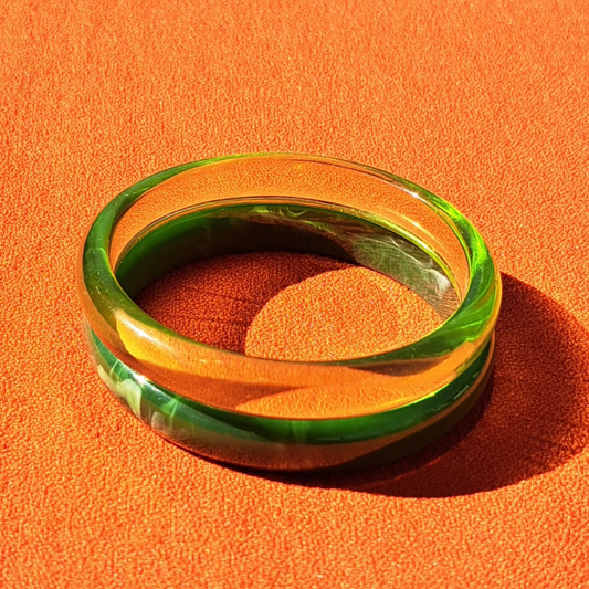 Duo de Bracelets Joncs Verts Années 1980–90