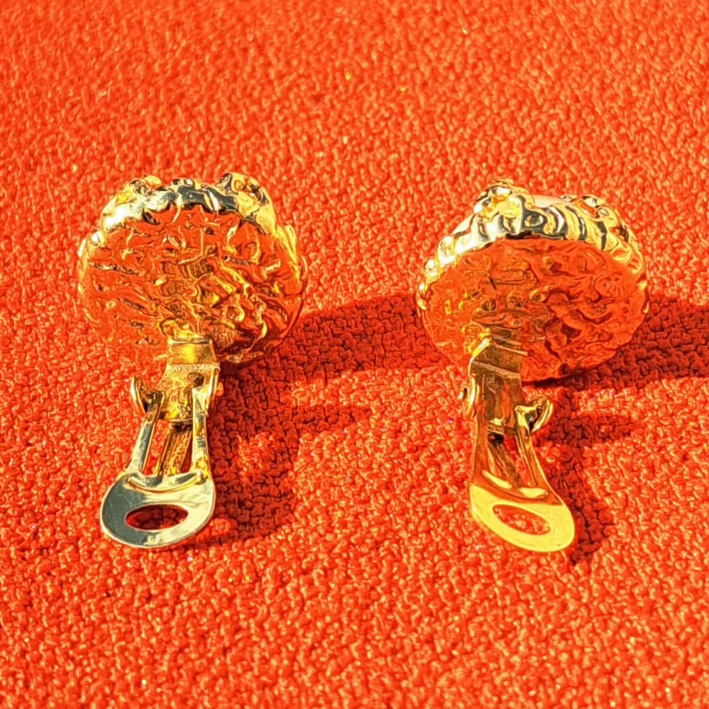 Clips d’Oreilles Perle Classique Couronnée Années 80-90