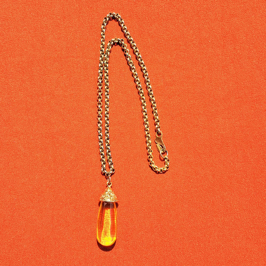 Sautoir Philippe Audibert Paris Or & Ambre