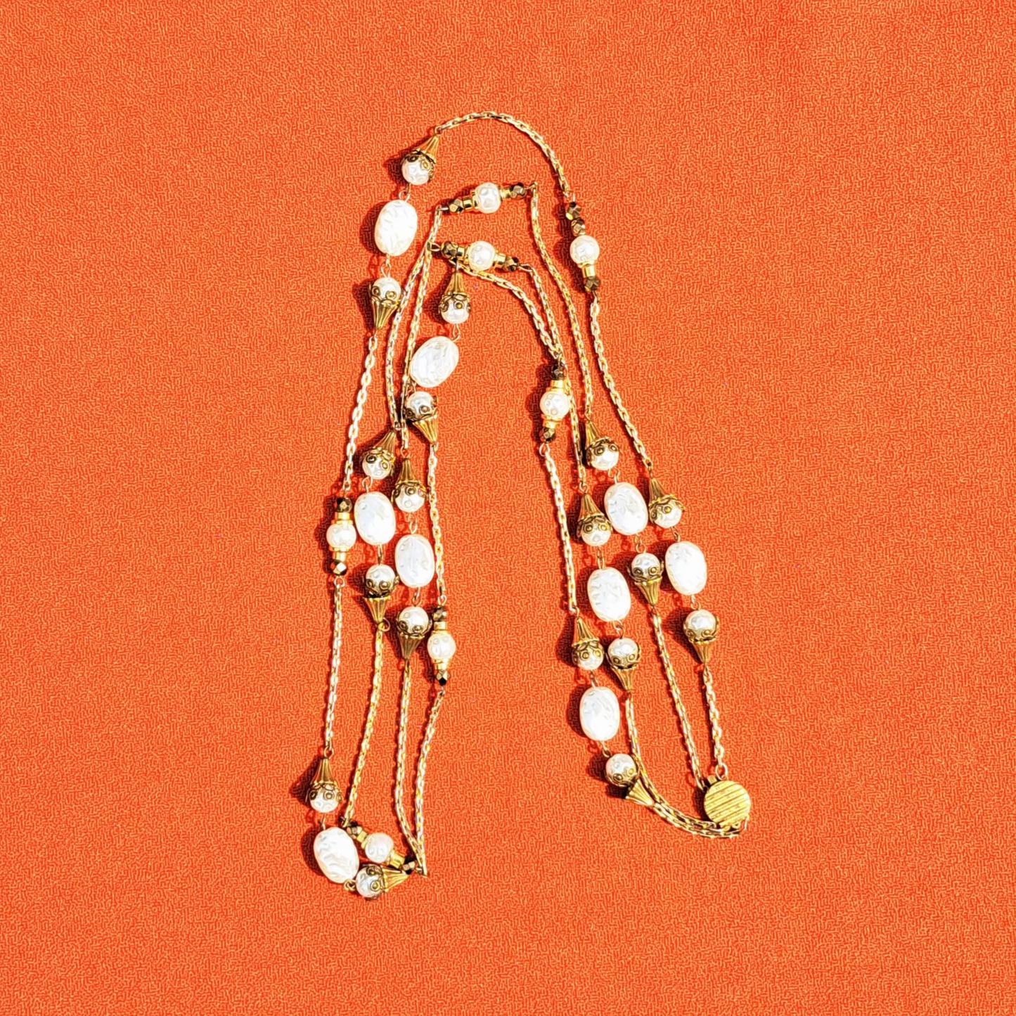 Sautoir de Perles Double Rang Baroque